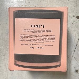 Boy Smells June's Scented Candle 8.5 oz *New*